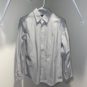 Men’s Grey Polo Button Down